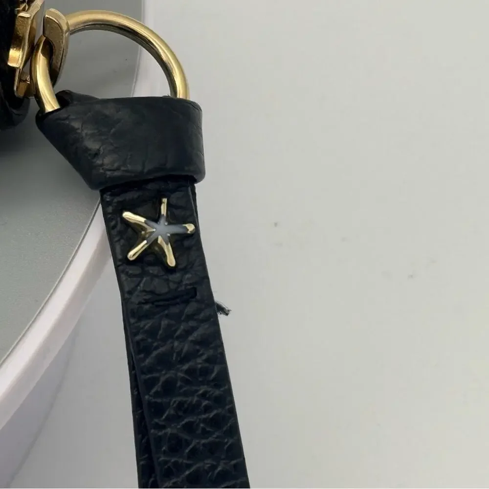 Jimmy Choo Filipa Black Star Studded Zip Around Wallet - Full Set